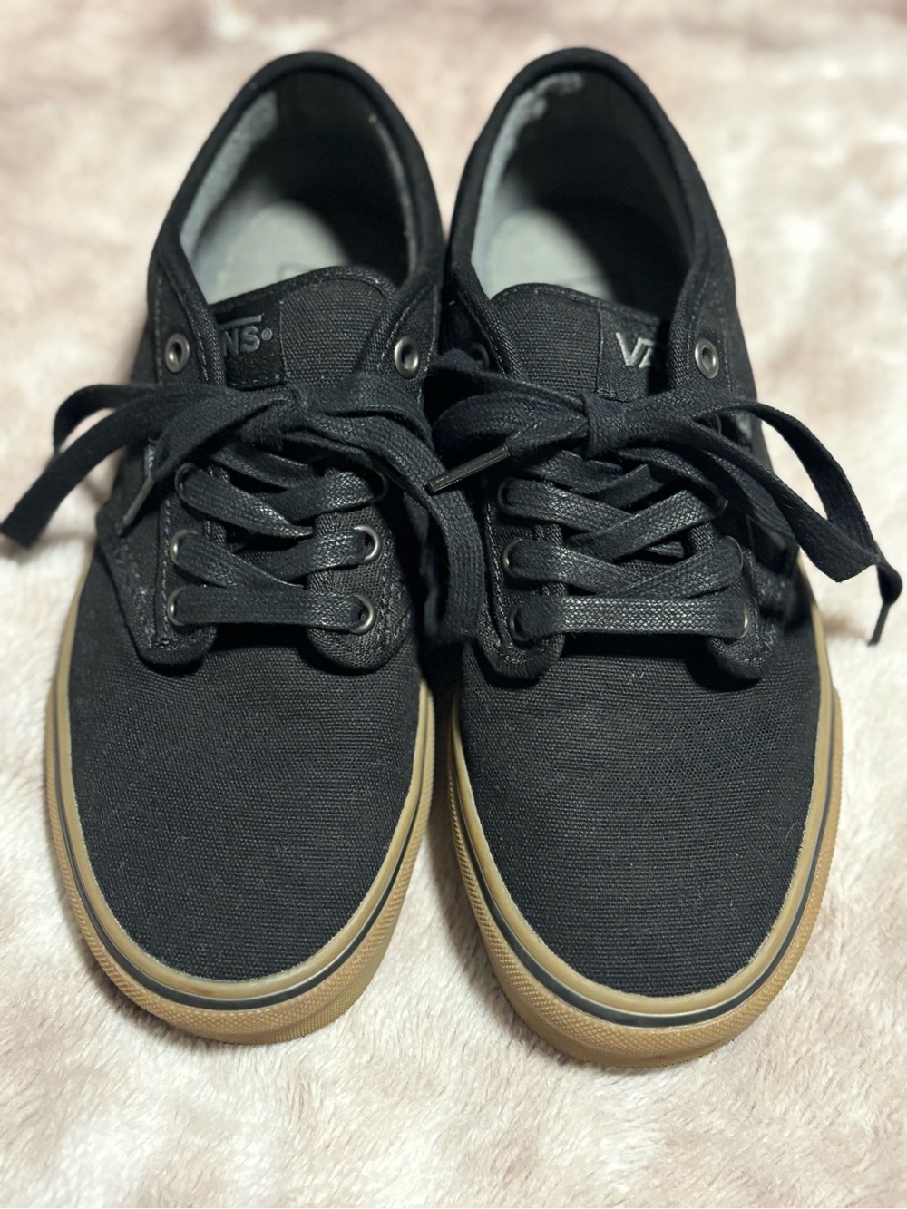 Vans Atwood Black Canvas Gum Sole Skate Sneakers Men’s 7.5 Women’s 9